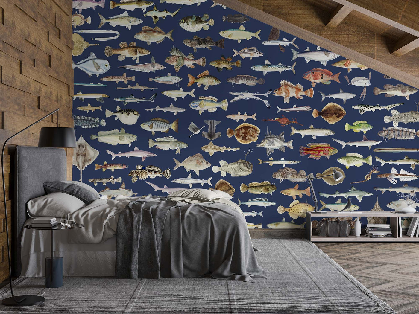 Vintage Fish Wallpaper Peel and Stick Removable Wallpaper Fish Wall Mural  Fish Wall Print -  Canada